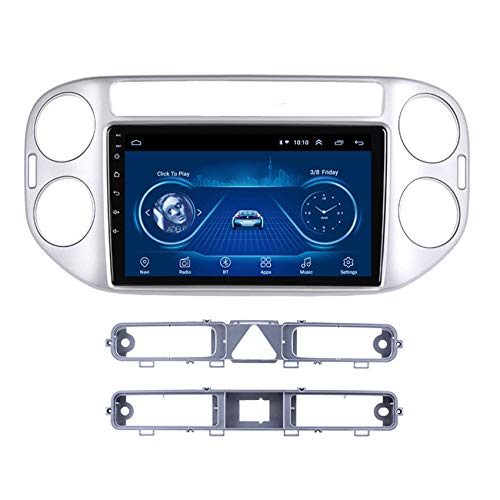 Android 8.1 Auto Stereo GPS Navigation HD 1080P Auto für Volkswagen Tiguan 2010-2018 mit 9 Zoll Bildschirm, Radio, Bluetooth,SWC,4