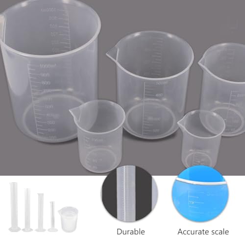 Mezcla Precisa de Aceites con Vasos de Laboratorio de Plástico 6