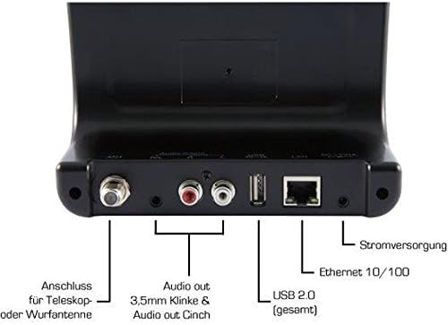 뒤쪽 view of the Imperial DABMAN i400 showing all connection ports