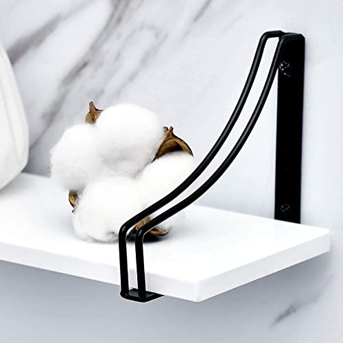 Image of UHUD CRAFTS White Floating Wall Mounted Shelves Set of 3 for Wall Decoration & Home Decor Item for Bedroom, Living Room & Office