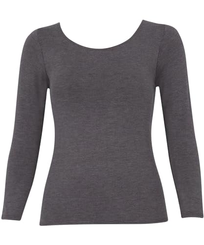 Wing/Wacoal(ウイング/ワコール) カップ付きインナー あったか素材 ブラトップ ラク きれいなバストシルエット 【シンクロブラトップ 保温タイプ】 8分袖 長袖 秋 冬 ET1864 ET1865 の商品画像 1