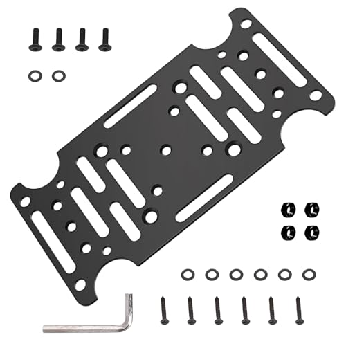 Wynrzyj Robusto soporte de buzón de acero para una instalación flexible en madera y postes huecos con soporte de metal con varios patrones de agujeros