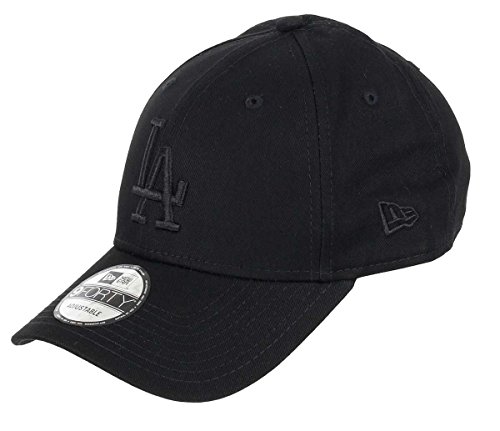 New Era Los Angeles Dodgers 9forty Adjustable Cap League Essential Black on Black - One-Size