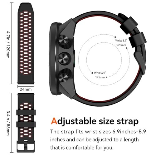 Correa deportiva silicona para Suunto 24mm miniatura 5