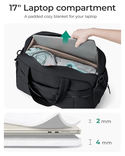 Image of BAGSMART Gym Bag for Women, Duffle Bag for Travel with Wet Pocket, Lightweight Carry on Weekender Duffel, Water Resistant