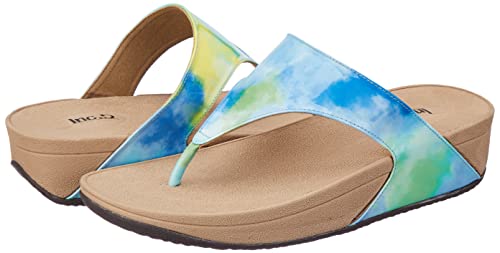 Image of Inc.5 Women Blue T-Strap Wedges Sandal
