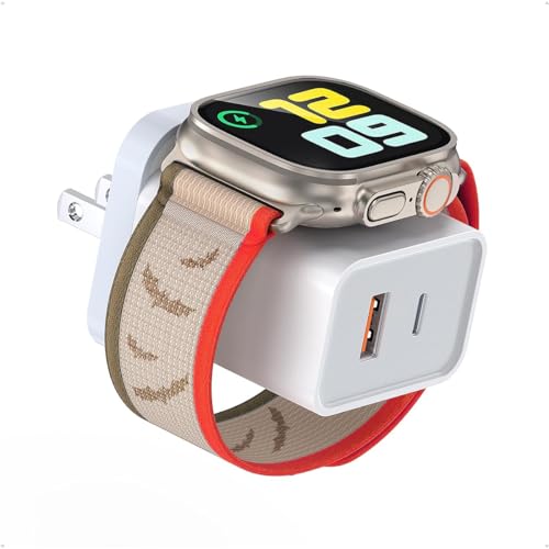 Catálogo de cargador smartwatch . 41 Eynshoo Cargador iWatch, 20W Carga Rápida con Carga Inalámbrica Magnética y Puertos Duales 3 en 1, Cargador Tipo C para iPhone 16/15/14/13/12, MacBook, iPad, iWatch...