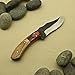 Custom Handmade Carbon Steel Hunting Knife with Leather Sheath