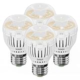 SANSI 100W Equivalent A15 LED Light Bulb, 1600 Lumens 5000K Daylight White Bulb, Energy Saving 25,000 Hours Lifespan Non-Dimmable 12W LED Bulb for Home Lighting, 4-Pack