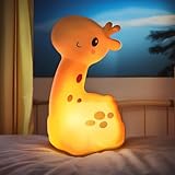 WakeCreator Cute Giraffe Night Light for Kids with 7 Color Changing Modes, USB-C Rechargeable & Remote Control