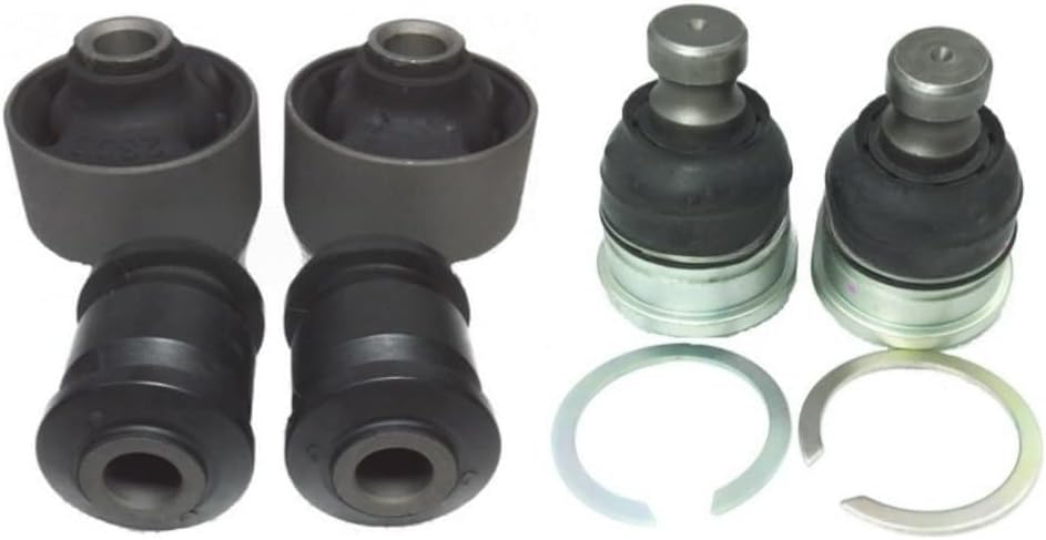 6 Front Lower Control Arm Bushing + Ball Joint For 2003–2011 Mitsubishi Grandis