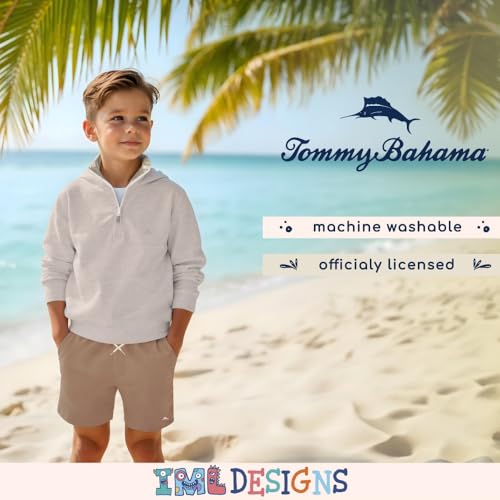 Image of Tommy Bahama Boys Quarter-Zip Pullover Shirt - Lightweight Casual Knit Long Sleeve Sweater for Kids