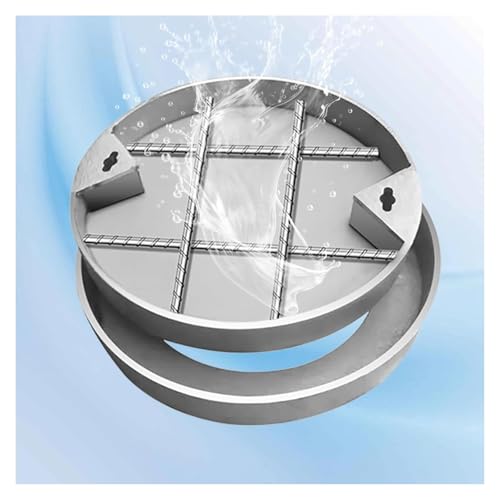 Couvercle de fosse septique robuste en acier inoxydable 60 cm résistant extérieur