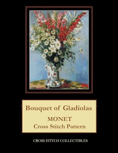 Bouquet of Gladiolas: Monet cross stitch pattern