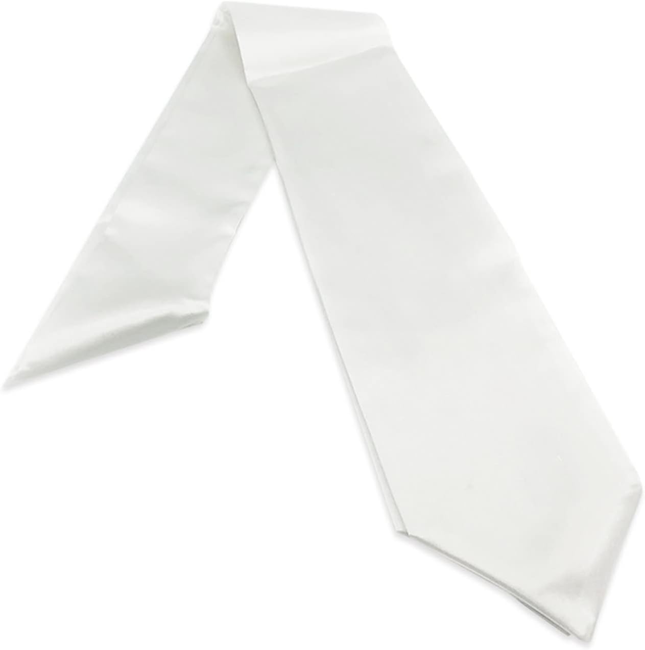Dzrige Unisex Adult Graduation Stole Sash Graduate Stole Graduation Scarf - 72", White
