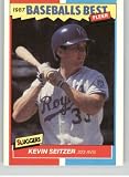 Baseball Trading Card 1987 Fleer Baseball's Best Sluggers vs Pitchers #39 Kevin Seitzer NM Near Mint Royals
