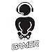 ANBER Gamer Controller Wall Decals Vinyl Wall Sticker Wall Art Design Kids Room Wall Decor