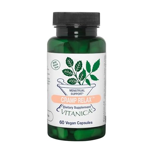 Vitanica Cramp Relax, with Black Haw and Ginger, Vegan, 60 Capsules