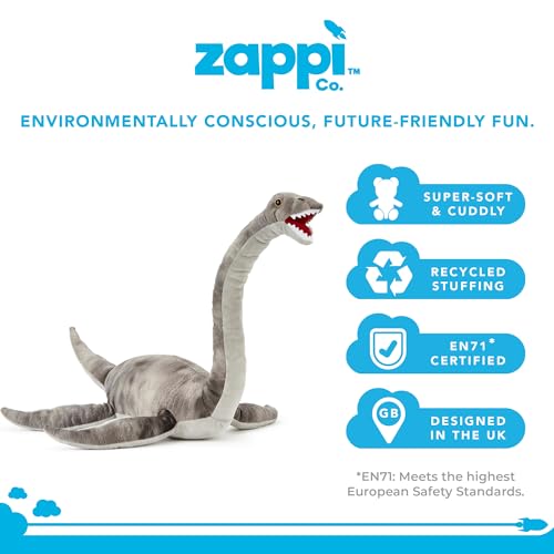 Miniatura 2 de Zappi Co Plesiosaurio Dinosaurio Peluche Para Niños Longitud De 48cm Colección De Animales De Safari Oso De Peluche Primer Hijo Recién Nacido