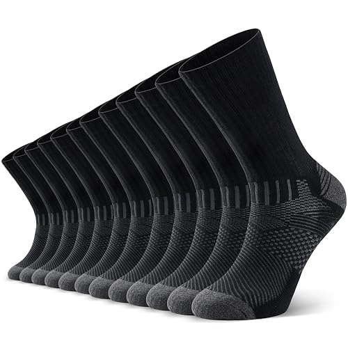 TIBISI Men's Crew Socks Multipack