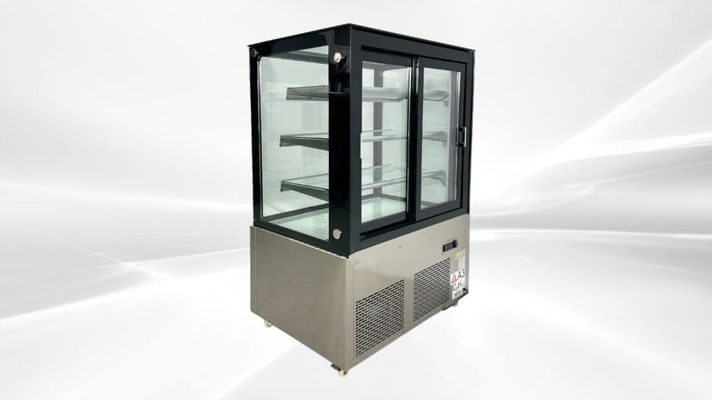 Refrigerated Bakery Display Cooler Case for Pastry Deli Upright 36" Wide Cooler Glass Display Curve Case Refrigerator-Commercial NSF UL ETL CW-271
