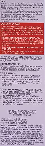 L’oréal Paris Revitalift Filler Renew Eye Cream (15Ml) #TOP2