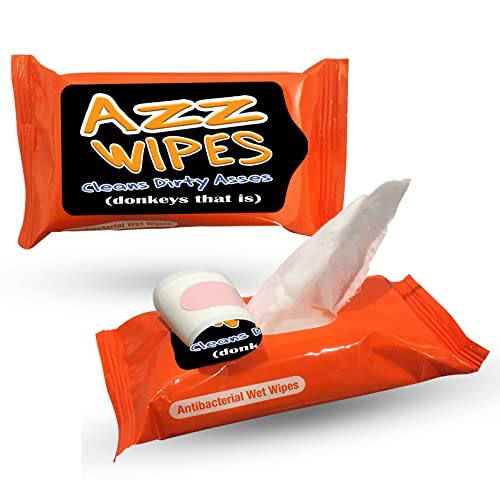 Azz Wipes - Moist Wipes For Friends - Made In The Usa - Resealable Package - Pocket Size - 15 Wipes #TOP1