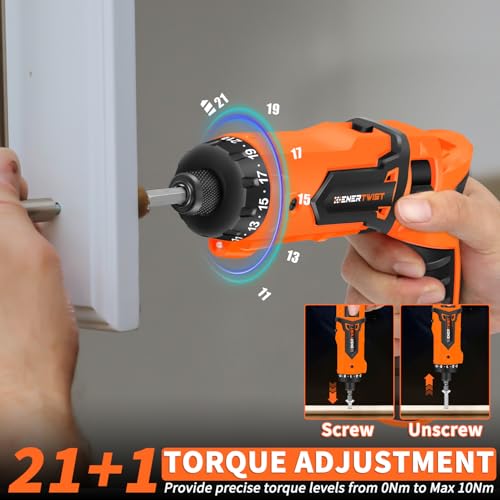 ENERTWIST 8V Cordless Screwdriver