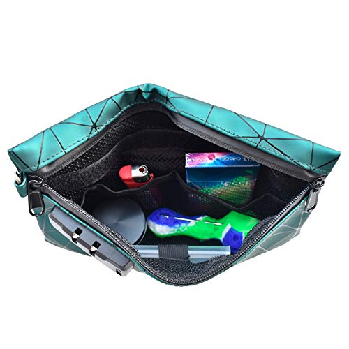 Smell Proof Bags with Combination Lock, 6"x 9" Smell Proof Pouch Container, Odor Proof Stash Bag for Travel - Keeps Scents Locked - Hide Odor and Scent(Green) - Image 8