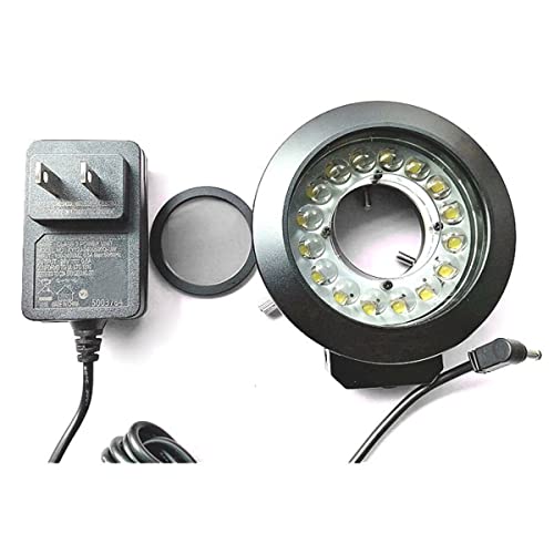 Useev Microscope Adapter Microscope Led Adjustable Polarized Ring Light Mount Size 62Mm Source Industrial Machine Vision Inspection Led Ring Light Microscope Accessories #TOP1