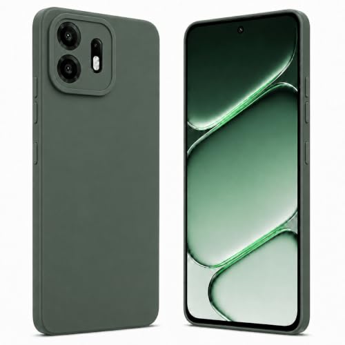 Image of FIRST MART Matte Silicone Back Cover for OnePlus N6 - Green