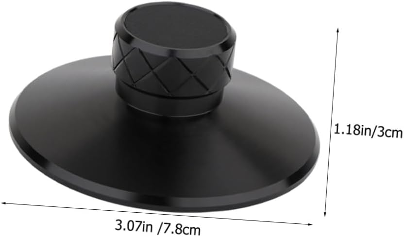 Zerodeko Professional Record Weight Clamp for Vinyl Turntable, Aluminum Magnesium Alloy Disc Stabilizer, Black Audio Turntable Accessory for HiFi Record Players