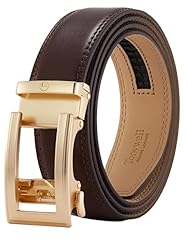 Coffee Belt Gold Buckle Men