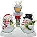 Cosmos Gifts SS-CG-10650 Snowman Salt and Pepper Set/Toothpick Holder