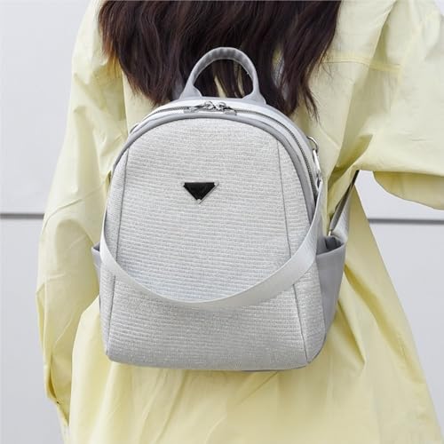 Sac à dos simple et élégant noir et blanc à grande capacité - 4