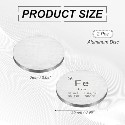 Cercles feuilles plaques en fer PATIKIL 1 inch pour cours de chimie - 3