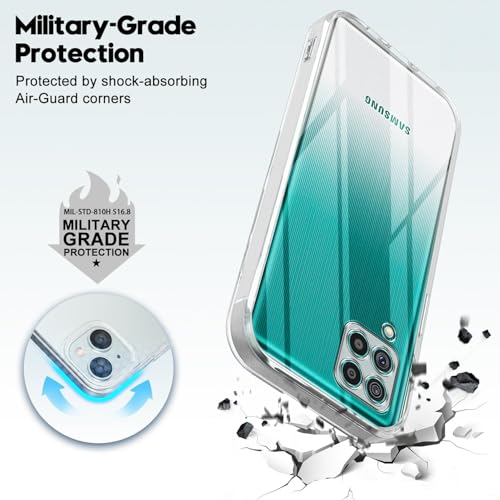 Image of Jkobi Back Cover for Samsung Galaxy F62 (Silicone Clear Shockproof Case with Camera Protection | Soft and Flexible | Transparent)