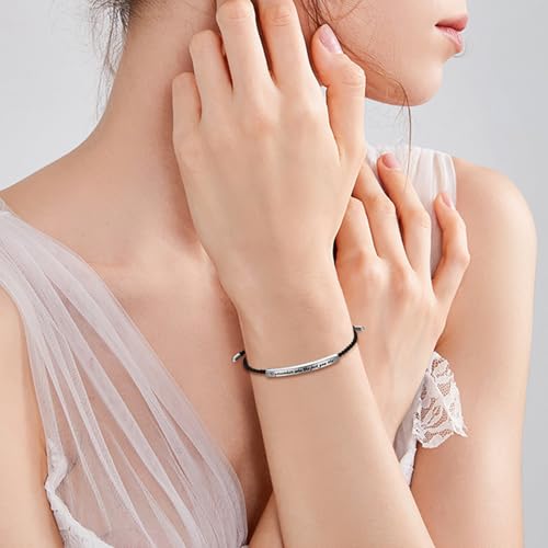 OIDEA Dont Let The Hard Days Win Bracelet: Tube Motivational Bracelet for Women Men Stainless Steel Adjustable Bradied Wrap Inspirational Christmas Birthday Gifts Jewelry3