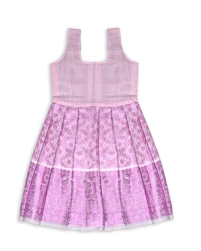 Image of Chandrakala Lehanga Pattu Pavadai For Girls Kids South Indian Dress, (KL115-P)