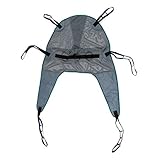 Patient Aid Universal Mesh Bath Patient Lift Sling with Head Support, Divided Leg Shower Sling,...