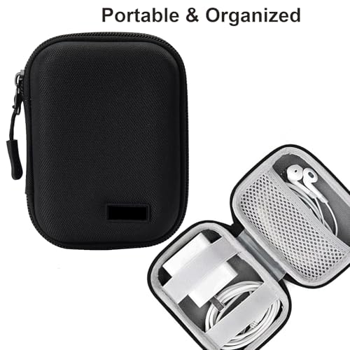 FLYAMAPIRIT Mini Reise Aufbewahrungstasche Organizer für elektronisches Zubehör für USB-Kabel, SD-Karten, Smartphone-Ladegerät Reißverschluss usw.