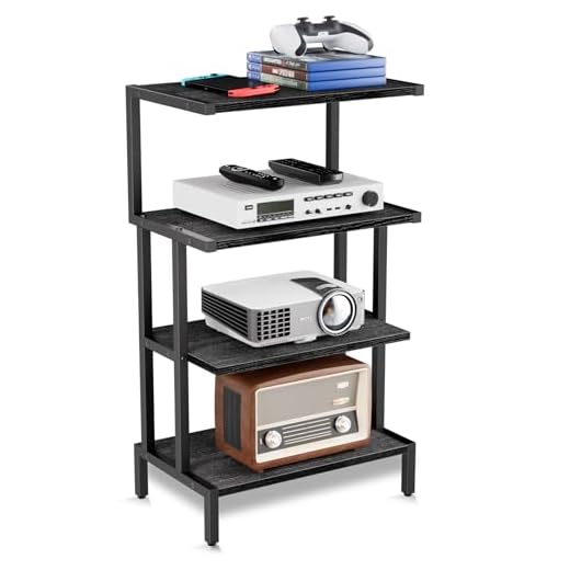 Aquzee 4-Tier AV Media Stand