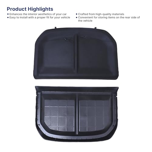 Image of Car Parcel Tray Diggi Luggage Tray in Perfect Fitting Compatible for Seltos| Does not fit with The Wiper Model on The Back Glass