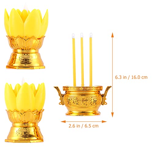 Castiçal cônico 1 conjunto de suporte de vela de LED para centro de castiçal cônico castiçais cônico