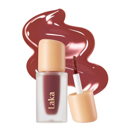 Image of Laka Fruity Glam Tint Mini | Glowing Korean Lip Tint with Hydrating Lightweight Texture | Buildable Color, Non-Sticky High Shine Gloss | K-Beauty Korean Makeup | #172 Copper, 0.07oz