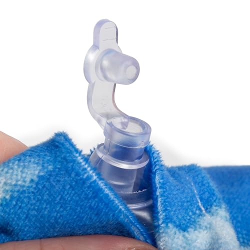 Almohada Inflable Tradicional de Viaje Azul miniatura 3