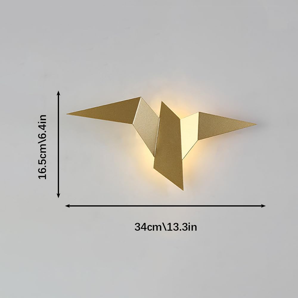 Ściana LED Light, metalowe kinkiety origami, 2W, oświetlenie dekoracyjne wnętrza, lampy ścienne do korytarza, salon, tła ścienna