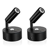 Ports de charge USB A et Type C & Tête de Lampe Rotative : Cette lampe de lecture est équipée de ports USB A et Type C, vous permettant de recharger rapidement vos téléphones portables, tablettes, ordinateurs portables et autres appareils électroniques simultanément. La tête de lampe peut être tournée à 180° verticalement et l'angle d'éclairage peut être ajusté arbitrairement pour répondre aux différents besoins d'éclairage.
