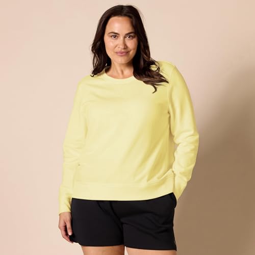 Image of Amazon Essentials Women's Fleece Crewneck Long Sleeve Pullover Sweatshirt (Available in Plus Size)