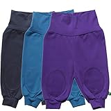 ölkühler alfa 159 2 4 GOTS 152033 Ecocert Greenlife Fred\'s World by Green Cotton Unisex Baby Alfa Pants Mix 3-Pack Hose, Blau (Midnight 019411006), (Herstellergröße: 56)